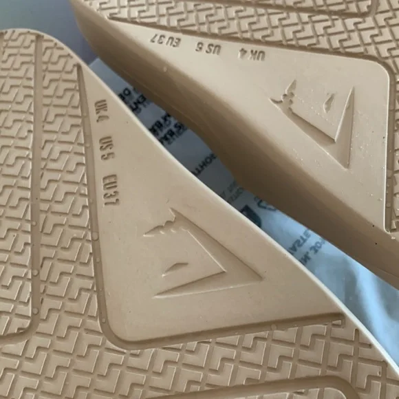 BNWT  GYMSHARK REST DAY SLIDES SANDALS M5 / W6 US 6 SOUL BROWN - Picture 6 of 8